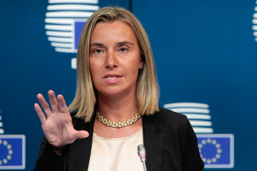 Μογκερίνι: «Οι Βρυξέλλες καταδικάζουν την εκτόξευση βορειοκορεατικού πυραύλου»